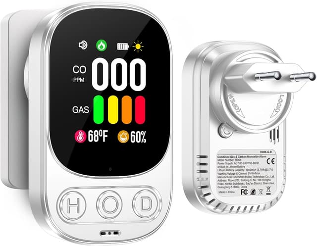 Imagen de Gedsffati HD08-G Rilevatore gas e monossido di carbonio per casa 🏠 en OfertitasTOP
