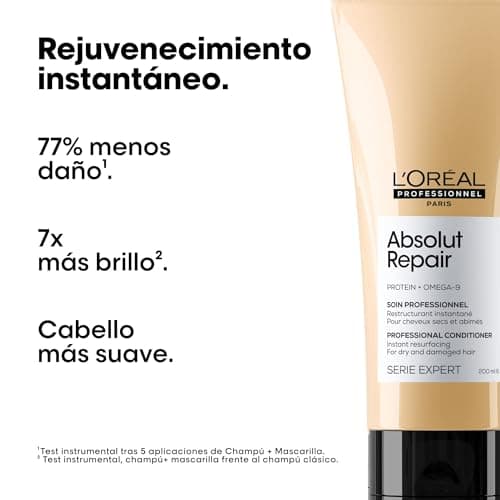 Detalle 2 de L'Oréal Professionnel Absolut Repair 200 ml — acondicionador reconstrucción para pelo seco y dañado