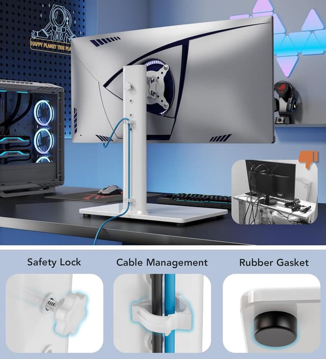 Thumbnail 5 de Single LCD Monitor Stand Riser 35kg