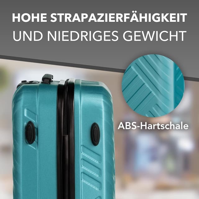 Detalle 1 de Xonic Design Reisekoffer ABSHartschale Seegrün M