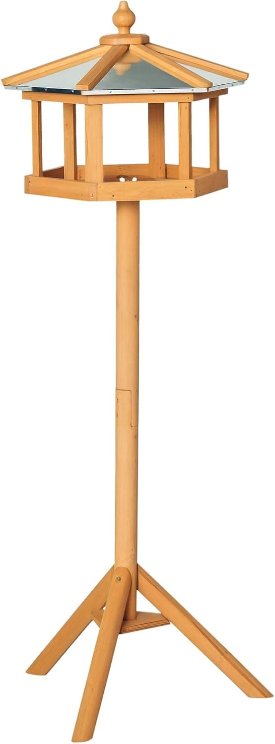 Detalle de HOMCOM Mangeoire pour oiseaux 113 cm