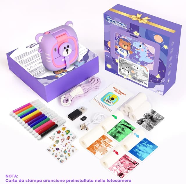 Thumbnail 6 de ARNSSIEN M2 fotocamera istantanea per bambini 32GB