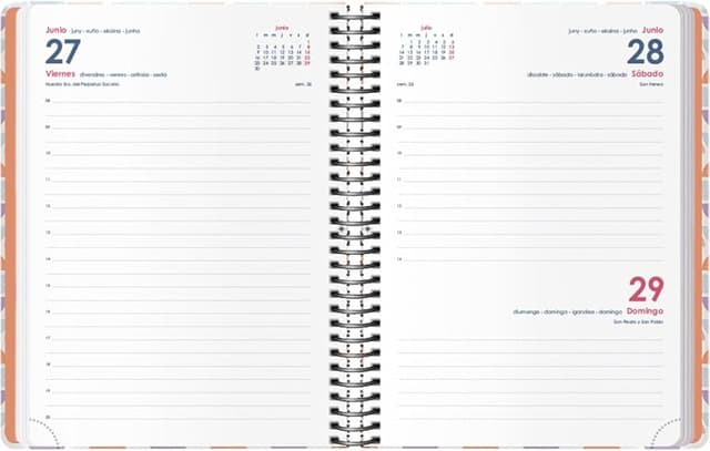 Thumbnail 1 de Dohe Agenda 2025 Día Página A5 — 12 meses