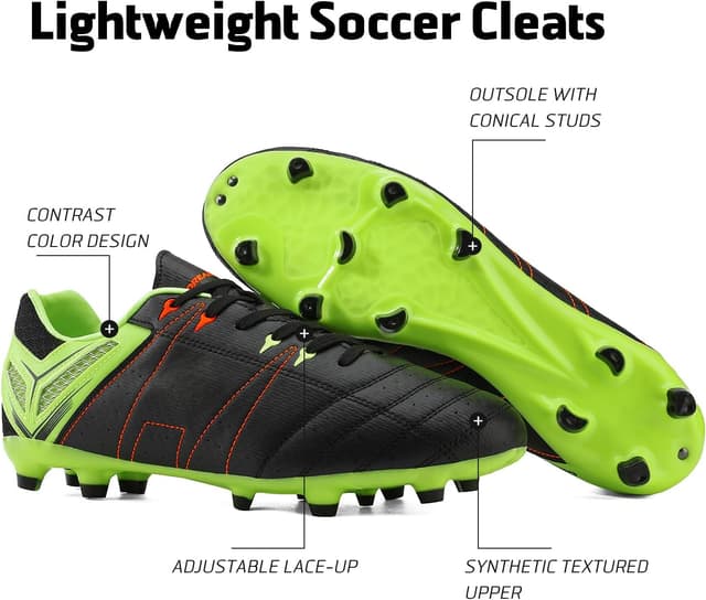 Detalle 2 de DREAM PAIRS Men’s Sport Flexible Athletic Lace-Up Outdoor Cleats (Lightweight)