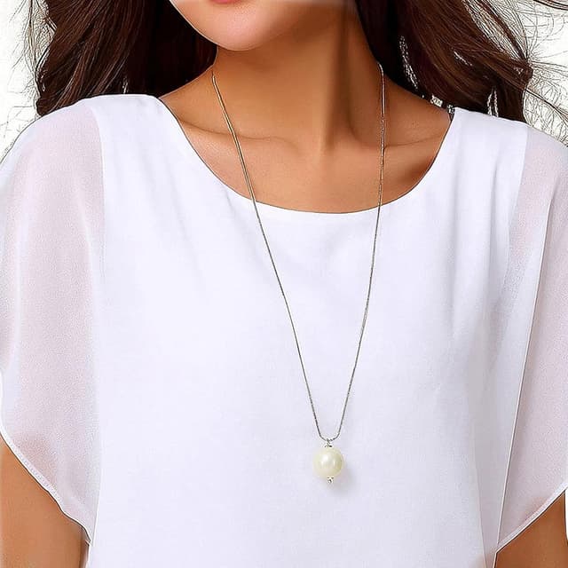 Detalle de Neineiwu Women’s Summer Loose Chiffon Short-Sleeve Top (2-Layer Tunic Blouse)