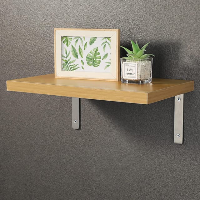 Detalle 2 de SAYAYO EJ5218-2P 4mm Shelf Bracket Corner Brace (Stainless Steel, 245 x 155mm) – 2 Pack