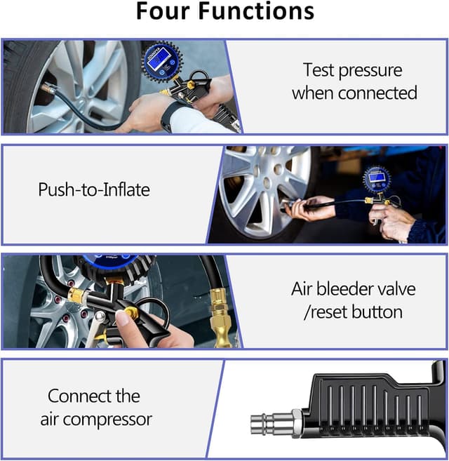 Thumbnail 4 de Manometro ZOVHYYA 220 PSI per pneumatici