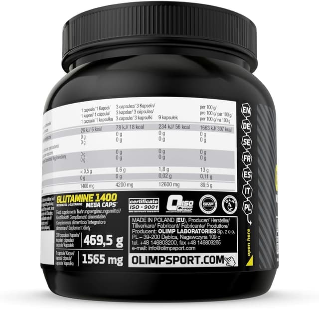 Thumbnail 2 de Olimp Glutamine Mega Caps 💪 - 300 Cápsulas de Sport Nutrition