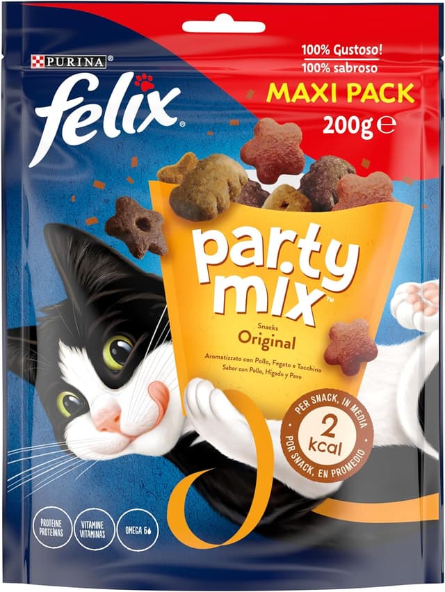 Imagen de Purina Felix Party Mix Original premio para gato 5×200 g 🐱 en OfertitasTOP
