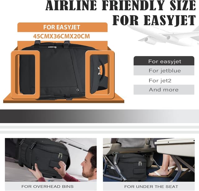 Thumbnail 1 de Easyjet Mochila Cabina Avión 45x36x20 cm