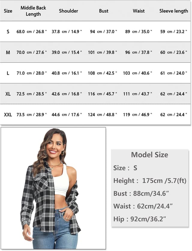 Thumbnail 6 de Irevial Blouse chic à carreaux à manches longues (80 % coton) style boyfriend