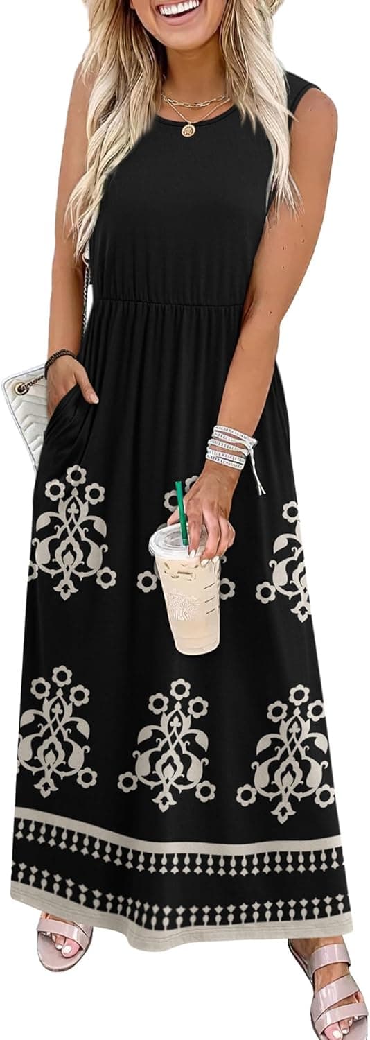 Detalle 2 de WIHOLL Summer Dresses 2026 Maxi Dress 1 pocket