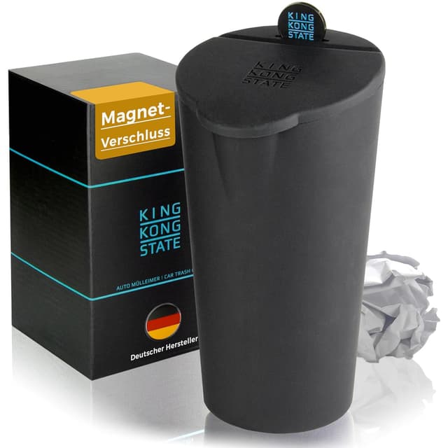 Imagen de King Kong State Auto-Mülleimer Schwarz en OfertitasTOP