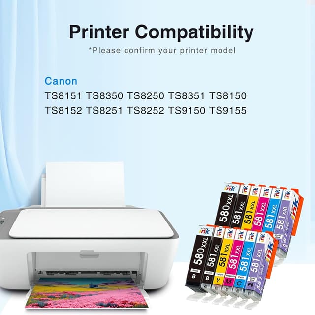 Detalle 2 de starink PGI-580XXL CLI-581XXL 12‑pack ink cartridges 🖨