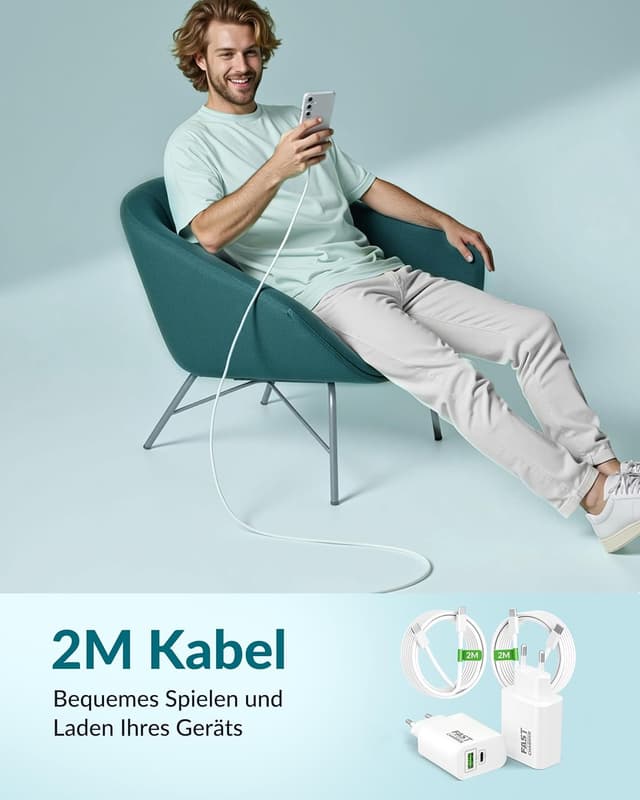 Thumbnail 5 de 45W 2Port Schnellladegerät USB C