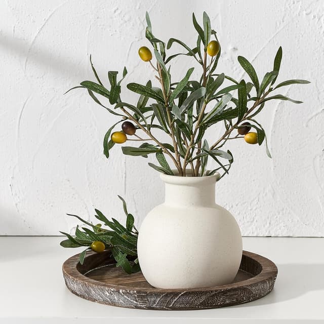 Detalle de PORCER Moderne Keramikvase (15,2 cm) in Terrakotta mit Boho-/Bauernhaus-Charme