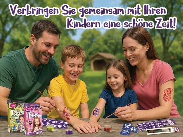 Thumbnail 7 de Tytoo Kit de Tatuaje de Purpurina para Chicas ✨ 15 Plantillas