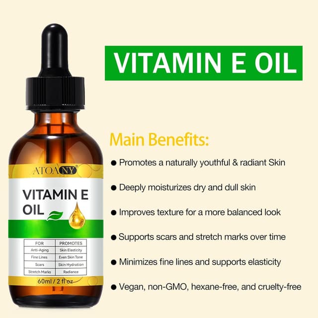 Detalle 2 de Vitamin E Öl Bio 60 ml – Vitamin E Öl für Haut
