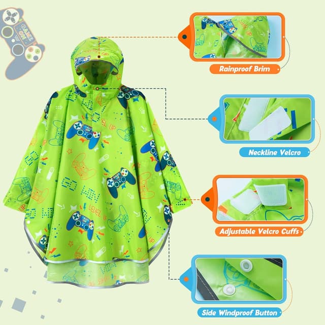 Detalle 2 de WAWSAM Regenponcho Kinder Regenjacke