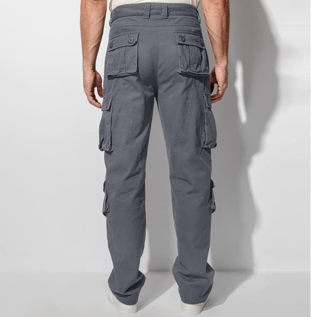 Detalle 2 de Jessie Kidden Men’s Combat Camo Cargo Trousers (#7533) – Ripstop tactical work pants