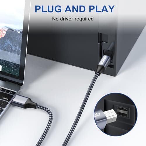 Detalle de Câble USB 2.0 RAVIAD 5 m pour imprimante 📄