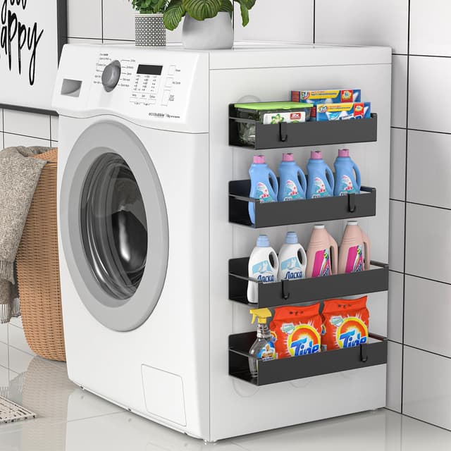 Thumbnail 5 de HuggieGems 4 Pack Magnetic Spice Rack Organizer for Refrigerator 🧂