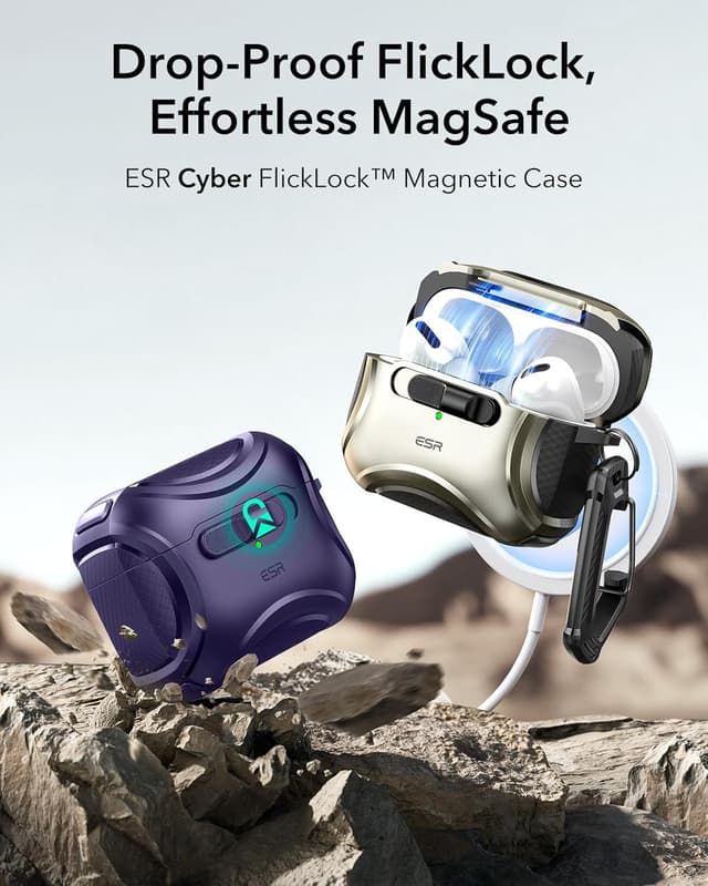 Thumbnail 2 de ESR AirPods Pro 2 Case MagSafe, Drop-Proof