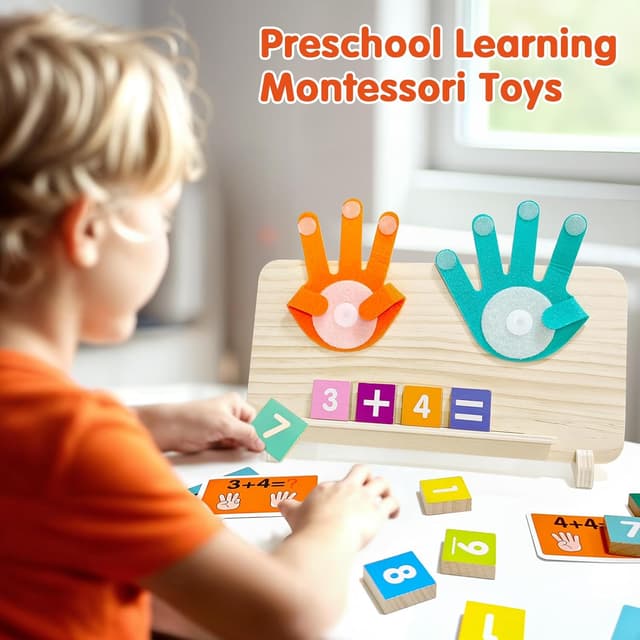 Detalle 2 de Montessori Lernspiel Zahlen ab 3 Jahre