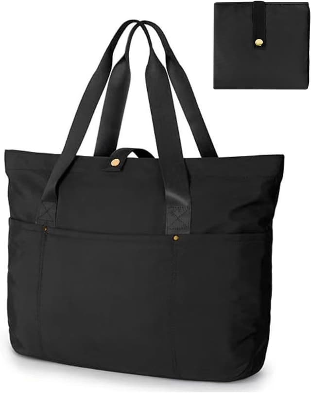 Detalle de Aucuu borsa tote donna pieghevole con tracolla, shopper con 6 tasche e grande capacità