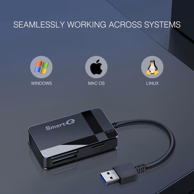 Thumbnail 5 de SmartQ C368 USB 3.0 Card Reader for SD, CF, MS