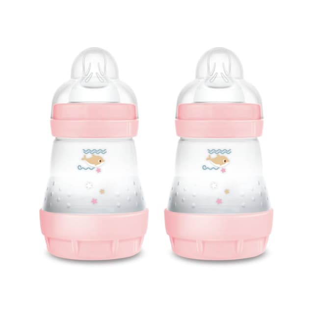Detalle de MAM Easy Start Babyflasche 160 ml (2er-Set) Anti-Kolik, Sauger Größe 1 – lila
