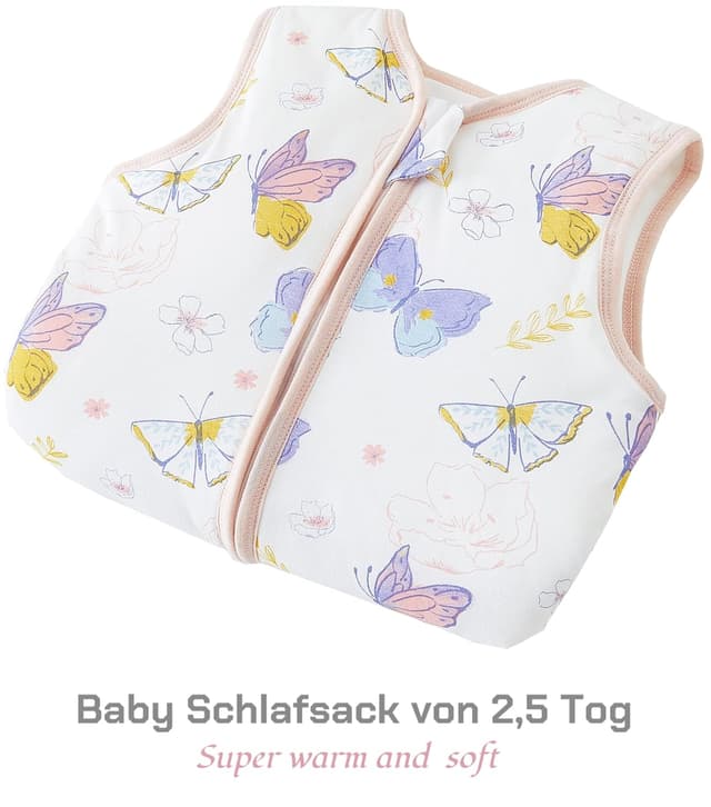Detalle 2 de Baby Schlafsack mit Füßen 2,5 Tog 70 cm