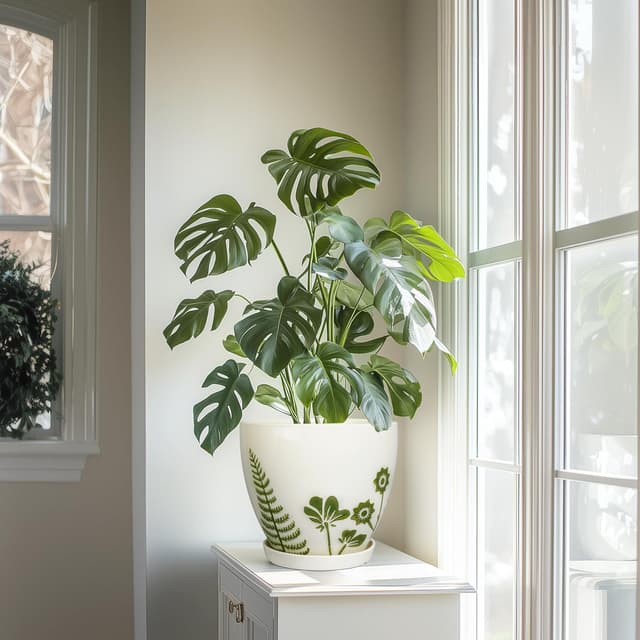 Thumbnail 6 de MPotTo 8.2 Inch Ceramic Plant Pot with Saucer