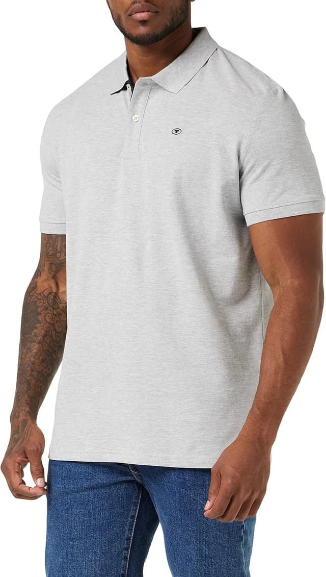 Detalle 2 de Tom Tailor 1031006 Polo Basic in piqué da uomo (confezione da 1)