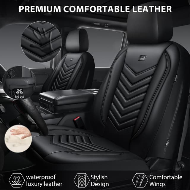 Detalle 2 de CAR PASS 3D Foam Faux Leather Seat Covers 5pc