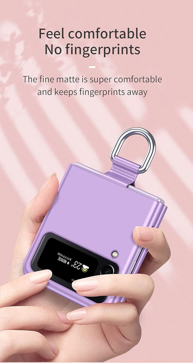 Detalle 2 de COQUE Hülle Samsung Galaxy Z Flip 4 Slim Lanyard Ring