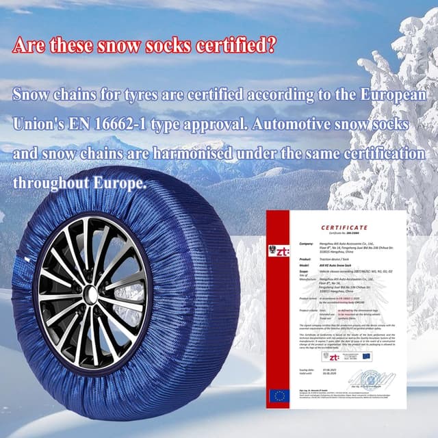 Thumbnail 4 de SAITUMA Calcetines de nieve M para neumáticos