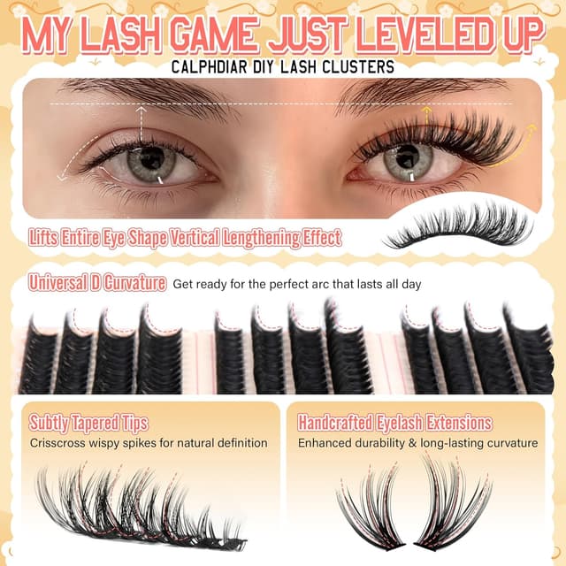 Thumbnail 4 de Lash Clusters Kit 474pcs Wispy Lashes 💄