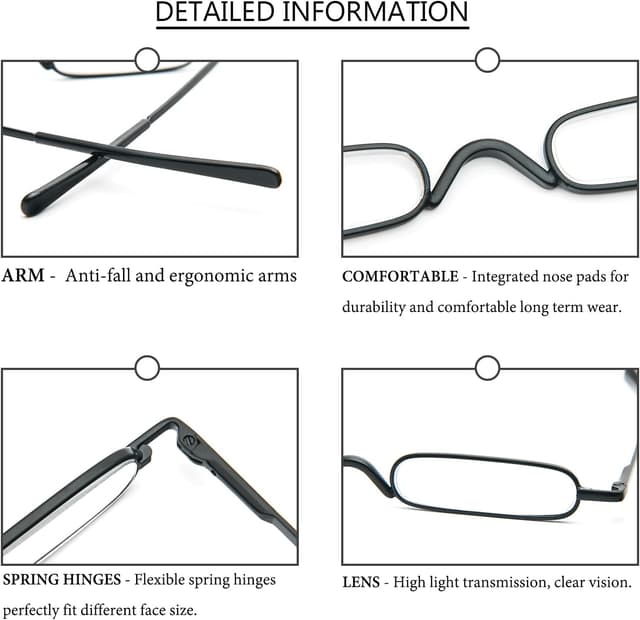 Detalle 1 de Mini Schmal Lesebrille 3 Stück +1,0