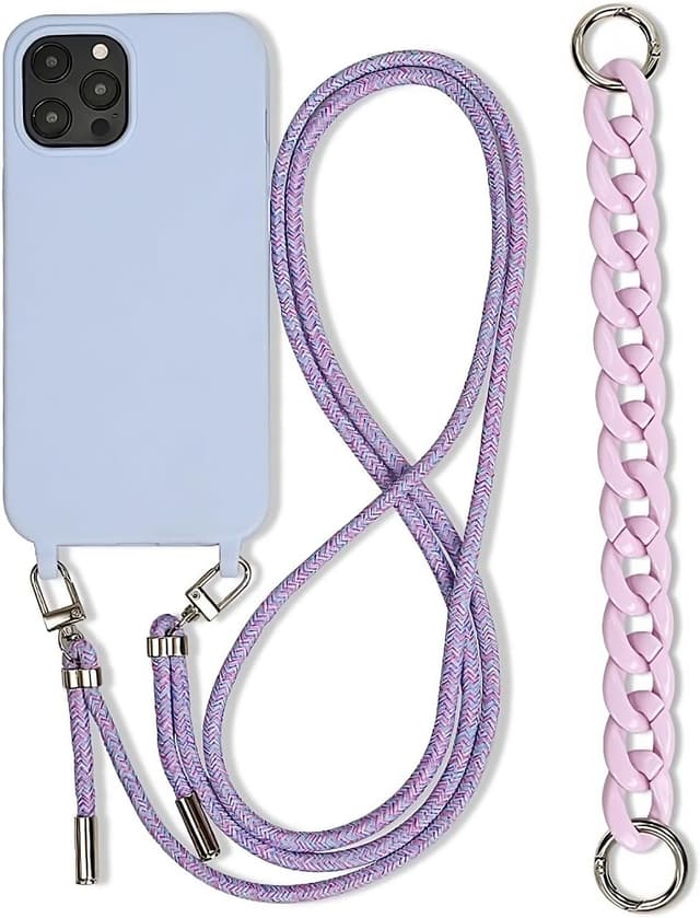 Thumbnail 6 de Galful Handykette iPhone 16 Pro Hülle mit verstellbarer Nylon-Halskette (TPU/Silikon) – Necklace Case