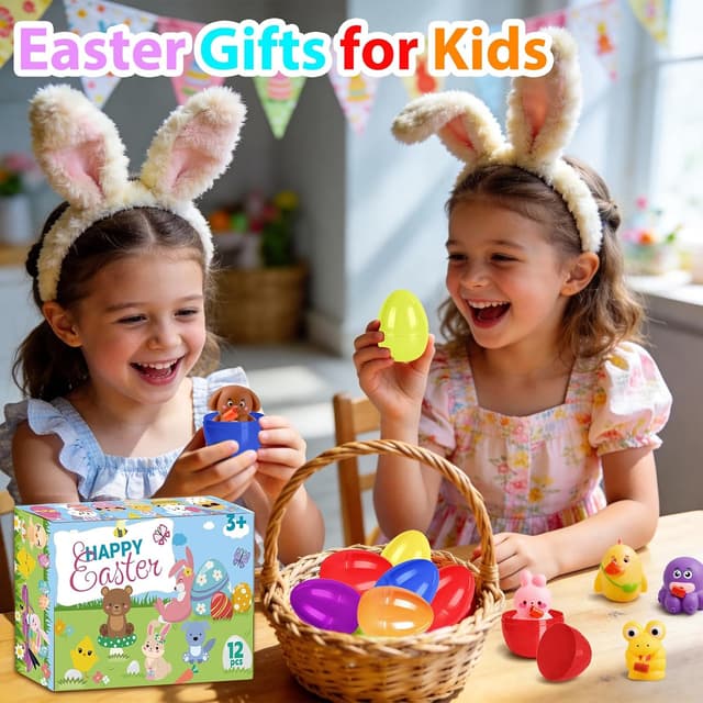 Thumbnail 6 de Facairzd Ostereier Zugset 12-teilig