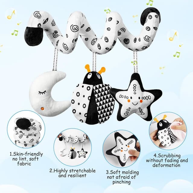 Thumbnail 2 de Aolso Juguetes Colgantes para Cochecito 3 piezas