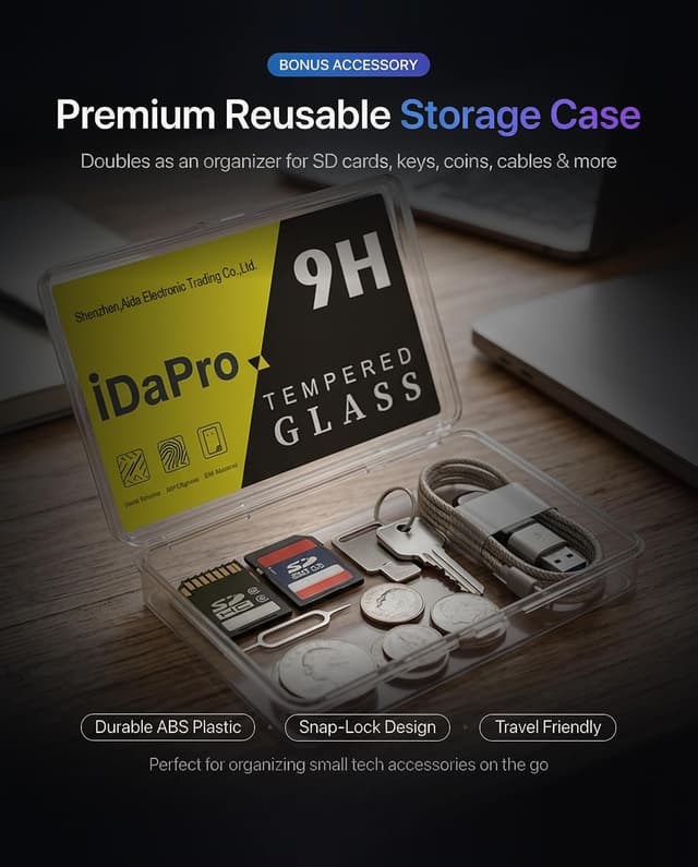 Detalle 2 de iDaPro Displayschutzfolie für Nikon Z7 II / Z6 II + Top Screen (2+2 Pack) aus gehärtetem Glas