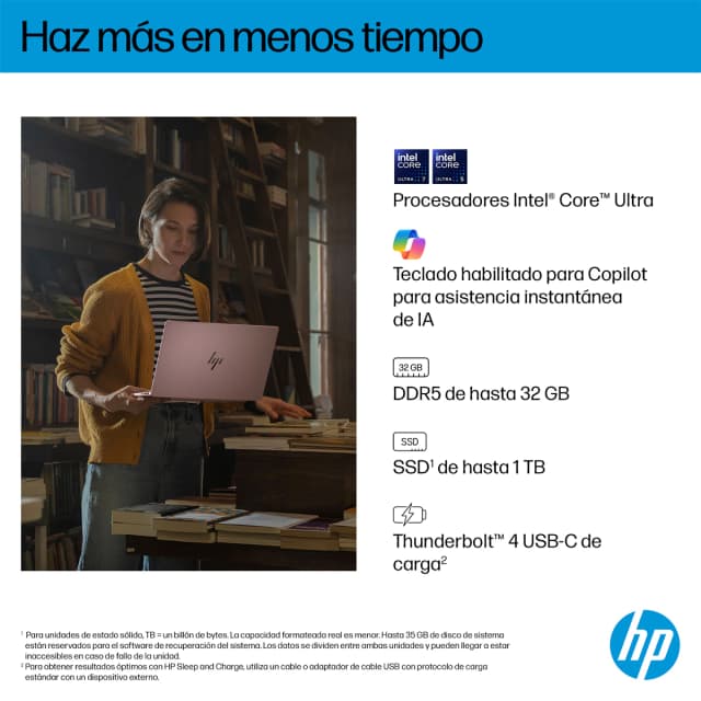 Thumbnail 5 de HP OmniBook 7 14" OLED Intel Core Ultra 7, 32 GB, 1 TB