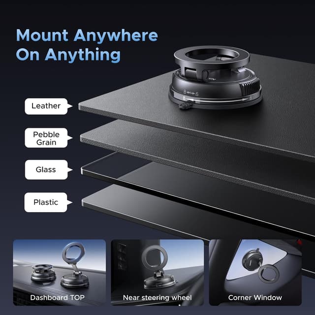 Detalle 2 de UGREEN Magsafe Car Mount 2500gf car phone holder