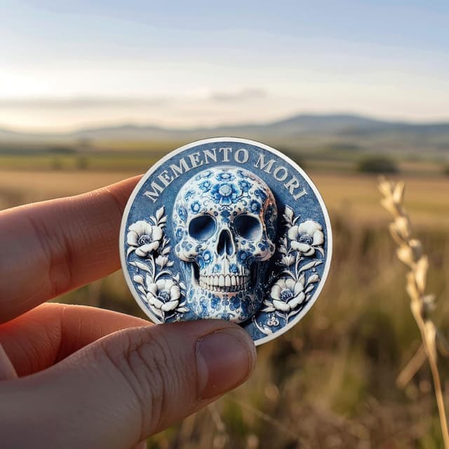 Thumbnail 4 de Memento Mori Münze Carpe Diem 1,57 Zoll