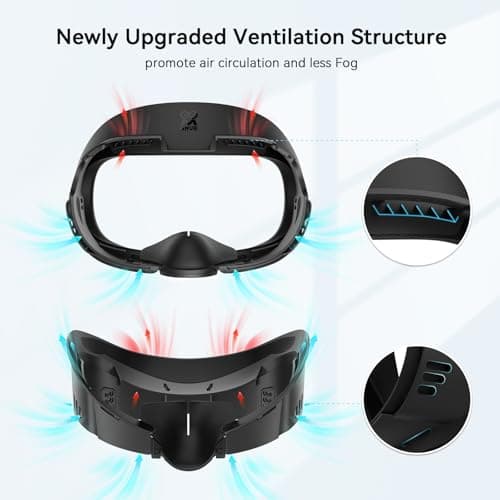 Detalle 2 de AMVR FC1 almohadilla para cubierta facial con ajuste de profundidad para Meta/Oculus Quest 3 (compatible, no con Quest 3S)