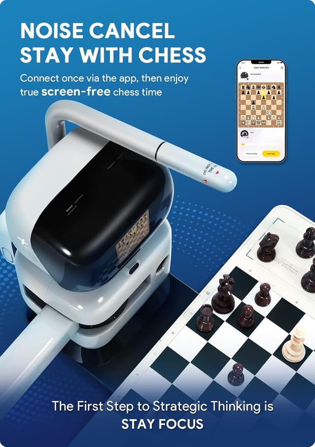 Detalle 2 de Sense Robot AI Chess Robot with Robotic Arm (25 AI levels, 1200+ exercises) with Lichess integration