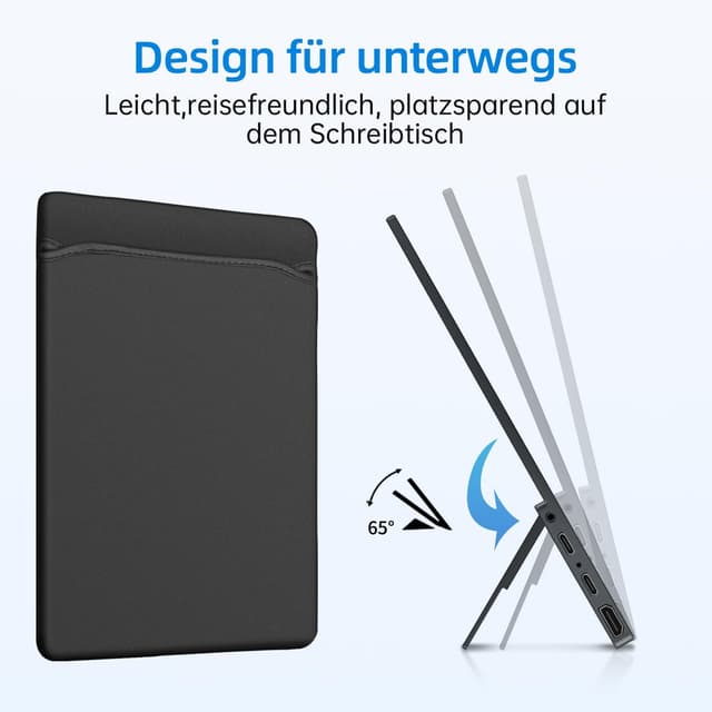 Thumbnail 5 de CAPERAVE 15,6 Zoll Tragbarer Touchmonitor