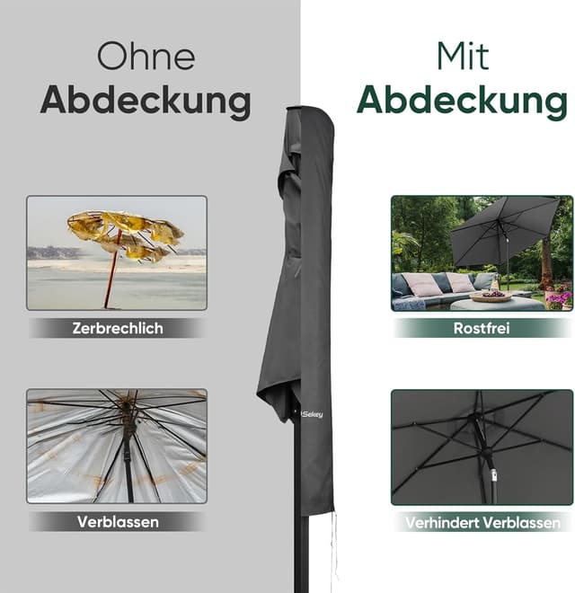 Thumbnail 3 de Sekey funda parasol 200x150x125 cm